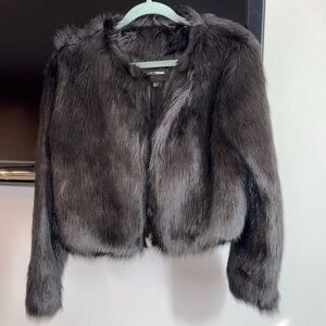 Fashion Nova Black Teddy Jacket